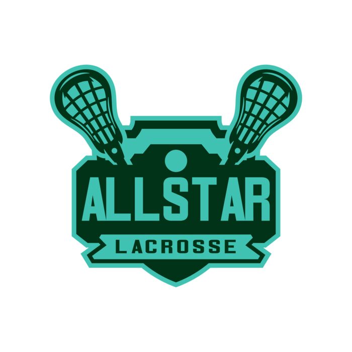 All stars Lacrosse Logo Template Thumbnail