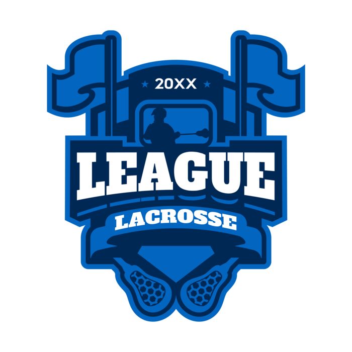 League Lacrosse Logo Template Thumbnail