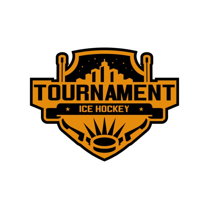 Tournament Ice Hockey logo template 02 Thumbnail