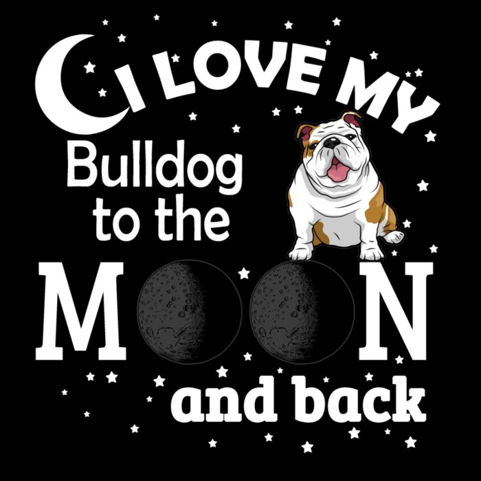 05 i love my Bulldog white Thumbnail