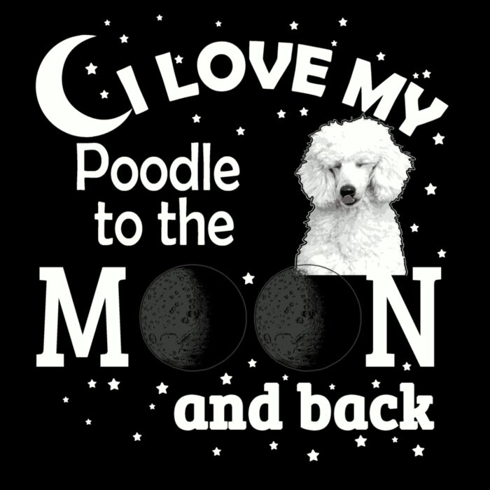 05 i love my Poodle white Thumbnail