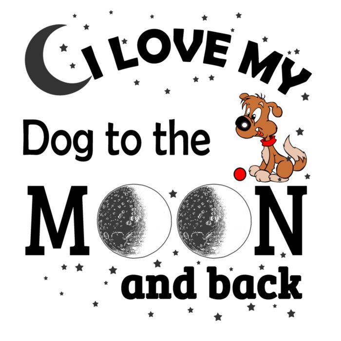 05 i love my Dog Black Thumbnail