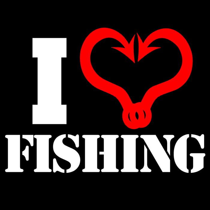 02 I heart fishing WHITE Thumbnail