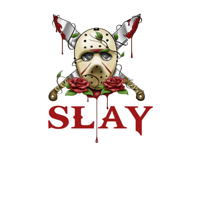 Halloween Slay Jason Mask Fleece Hoodie Thumbnail