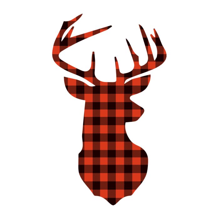 Buffalo Plaid Deer Forest Clip Art  27  Thumbnail
