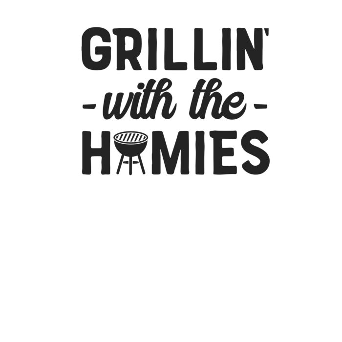 Grillin  With the Homies T Shirt Thumbnail