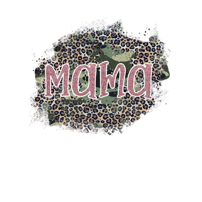 Leopard Camo Mama T Shirt Thumbnail