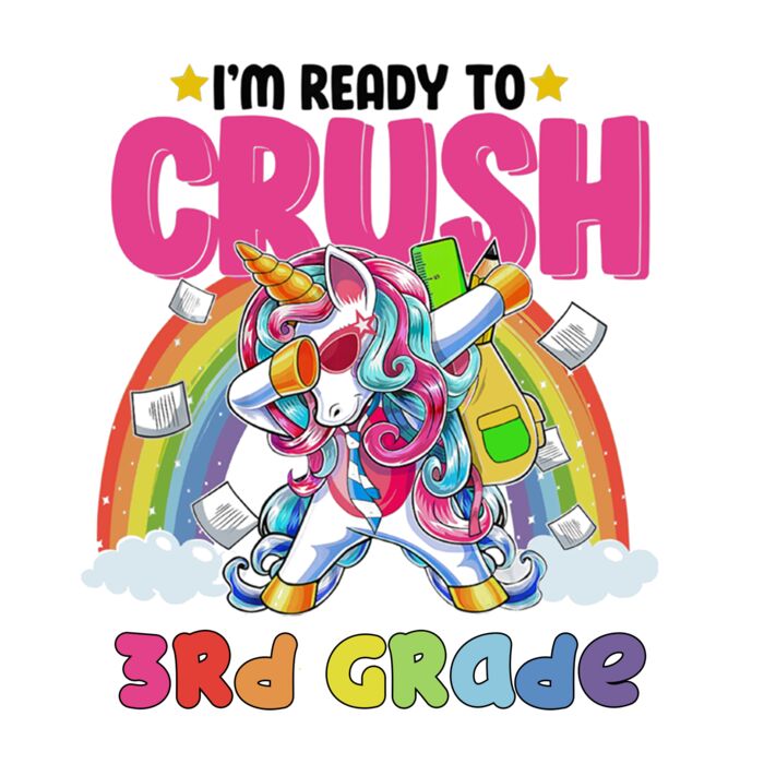 Unicorn Crush Youth T Shirt 3rd Grade Thumbnail
