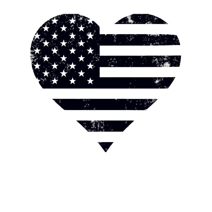 Flag Heart T Shirt Thumbnail