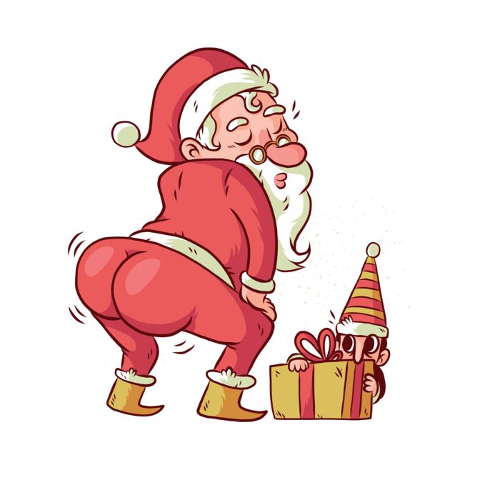 Twerking Santa T Shirt Thumbnail