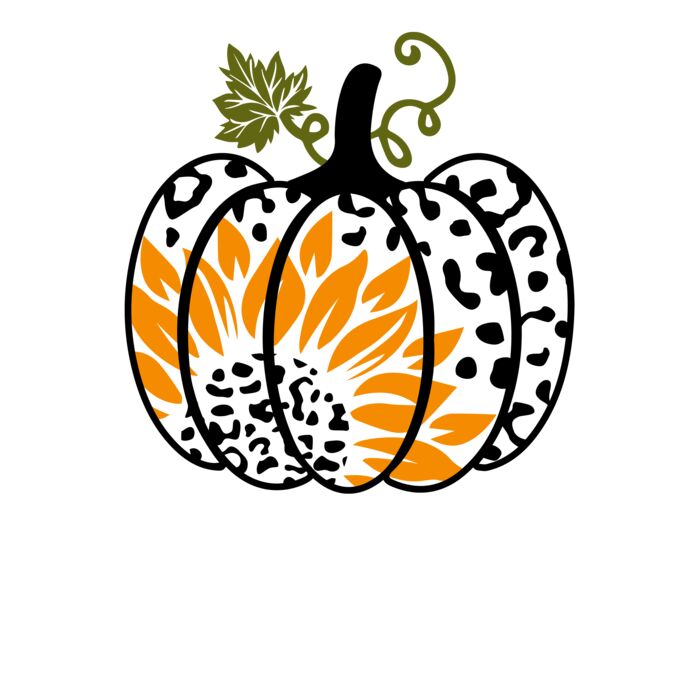 Leopard Sunflower Pumpkin Fleece Hoodie Thumbnail