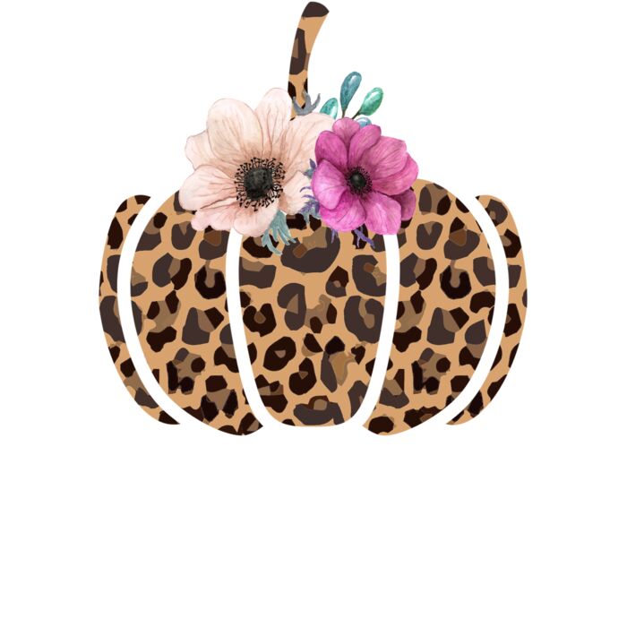 Leopard Pumpkin V Neck Thumbnail