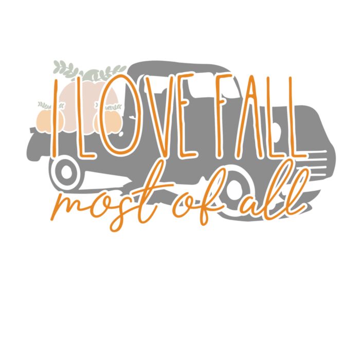 Love Fall Truck Fleece Hoodie Thumbnail
