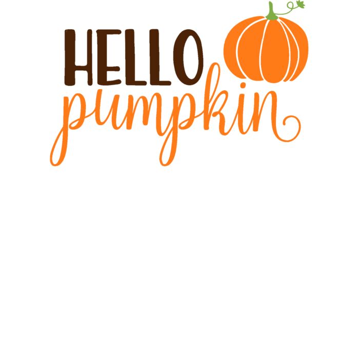 Hello Pumpkin V Neck T shirt Thumbnail