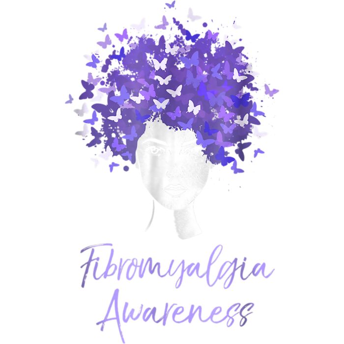 Fibromyalgia Awareness T Shirt Purple Butterflies Gift Shirt Thumbnail