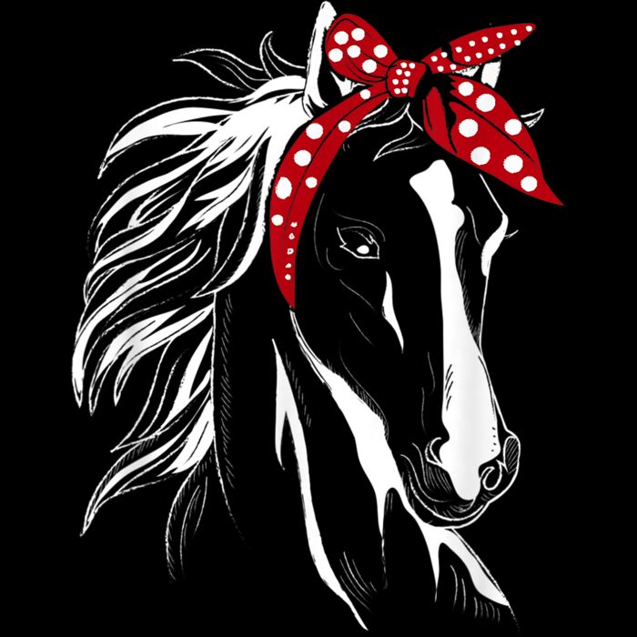 Horse Bandana for Horseback Riding Horse Lover T Shirt Thumbnail