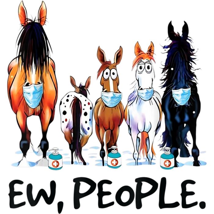 Horses Ew People Funny Horse Animal Lovers Gifts Men Women T Shirt Thumbnail