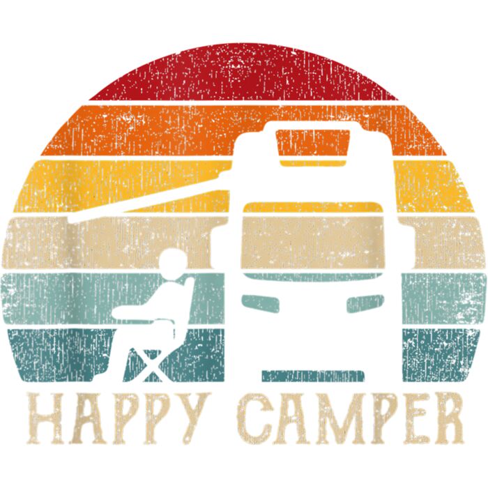 Happy Camper RV Camping Shirt Men Women Retro Sun 70s 80s T Shirt Thumbnail