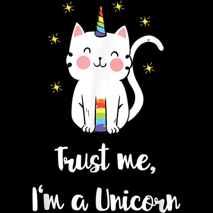 Meowgical Caticorn Rainbow T Shirt Cat Unicorn Kittycorn Tee T Shirt Thumbnail