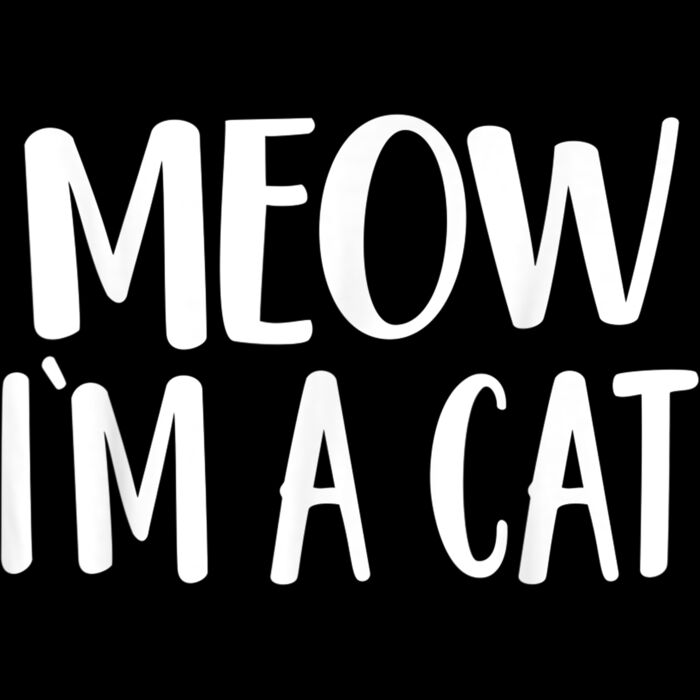 Meow Im A Cat T Shirt   Halloween Thumbnail