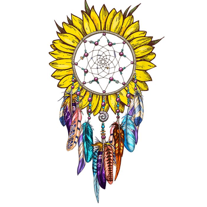 Dream Catcher Bird Feather Sunflower Shirts Gifts T Shirt Thumbnail