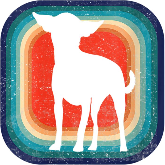 Womens Retro Vintage Dog 60s 70s Funny I Love My Chihuahua V Neck T Shirt Thumbnail