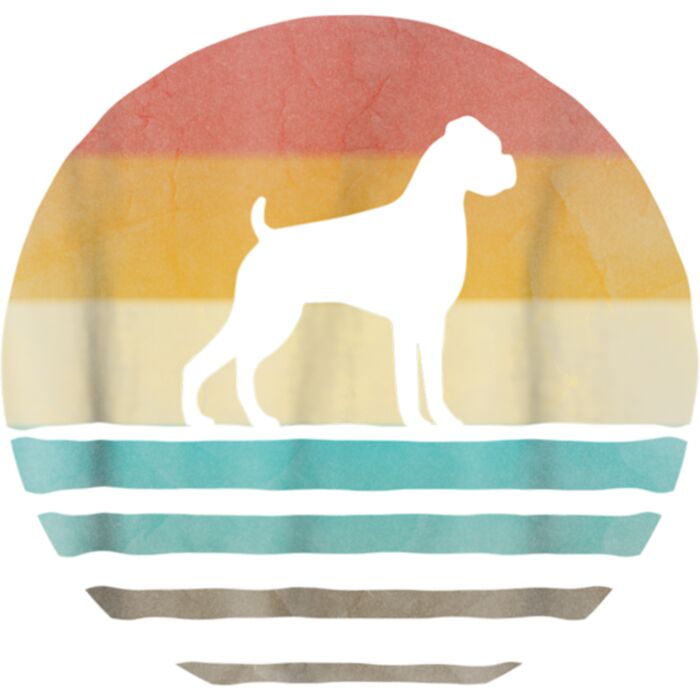 Boxer Dog Shirt Retro Vintage 70s Silhouette Breed Gift Thumbnail