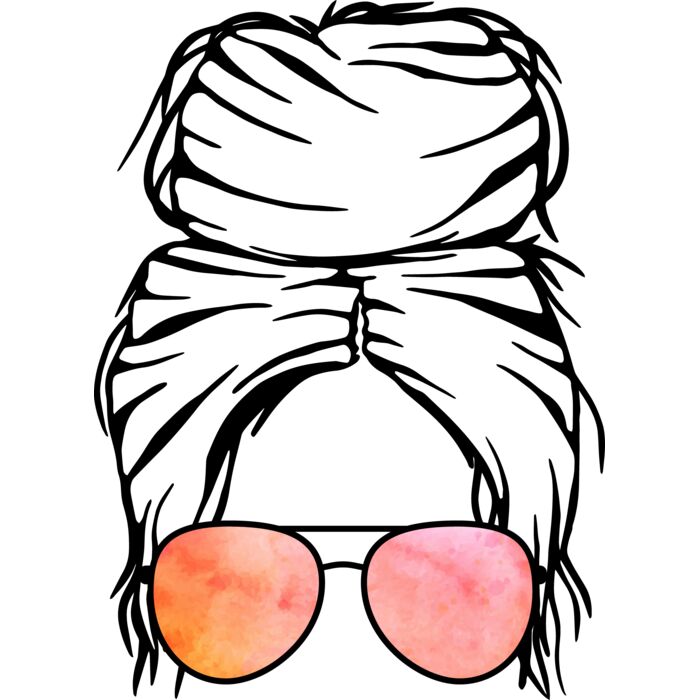 CF   Messy bun Watercolor  8  Thumbnail