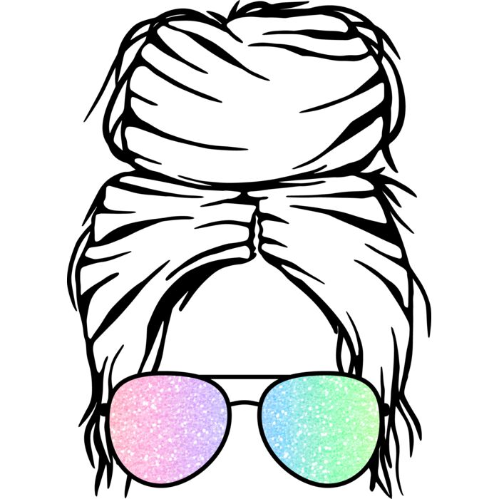 CF   Messy bun Pastel Glitter  9  Thumbnail