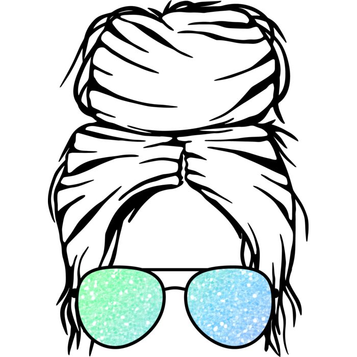 CF   Messy bun Pastel Glitter  8  Thumbnail