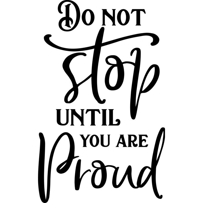 Do not stop until you are proud 01 Thumbnail