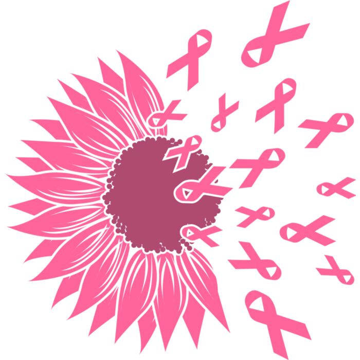 Sunflower Breast Cancer Awareness Ribbon Thumbnail