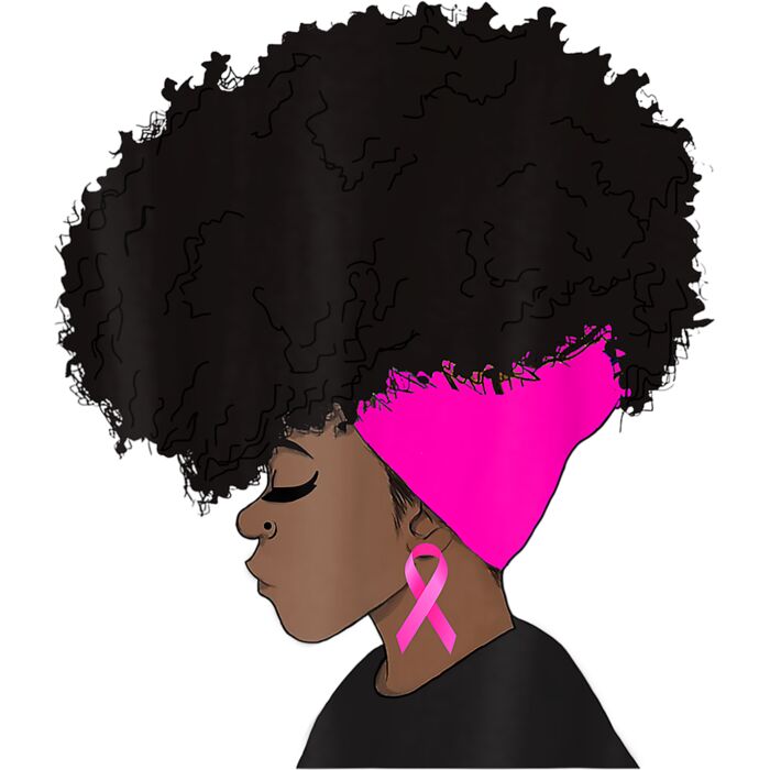 African American Breast Cancer Awareness t shirt Black Women T Shirt Thumbnail