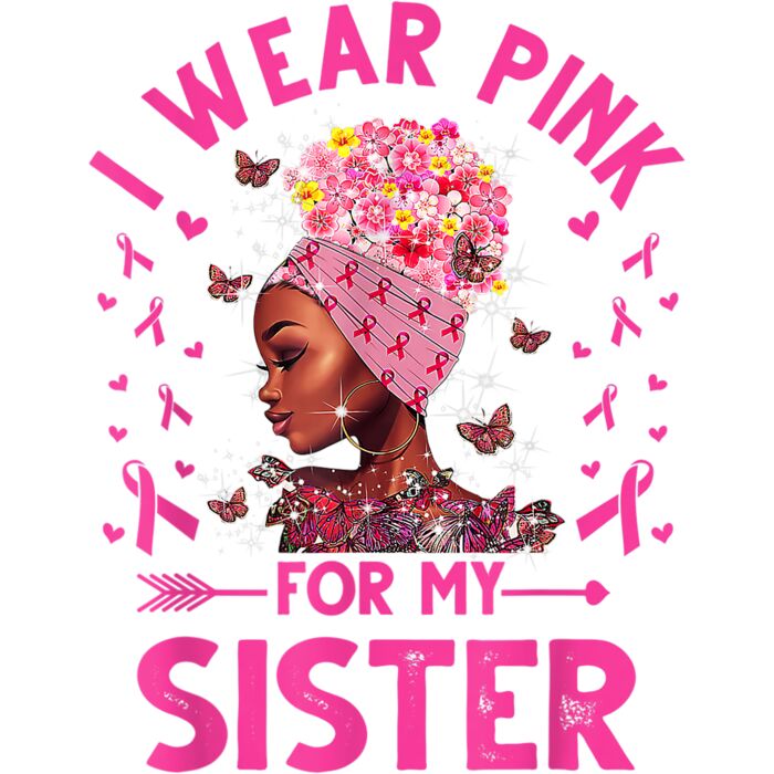 I Weak Pink For My Sister Breast Cancer Awareness T Shirt Thumbnail