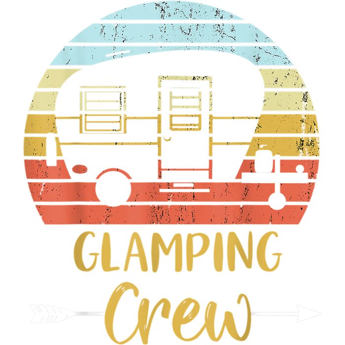 Glamping Crew Funny Matching Family Girls Camping Trip T Shirt Thumbnail
