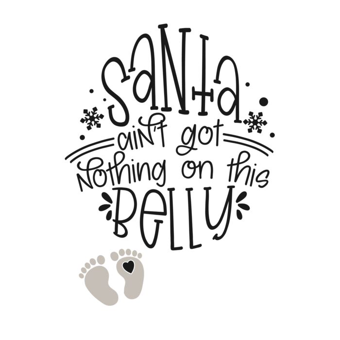 NOTHING ON THIS BELLY   SANTA Thumbnail