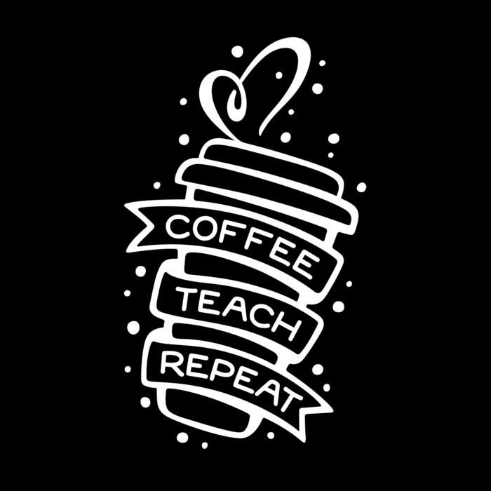 coffee teach repeat shirt Thumbnail