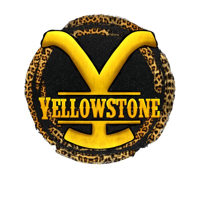 YELLOWSTONE  BLACK LEOPARD  Wave Wash Hoodie Thumbnail