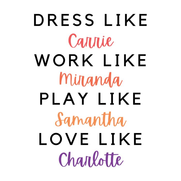 DRESS LIKE CARRIE   SATC Thumbnail