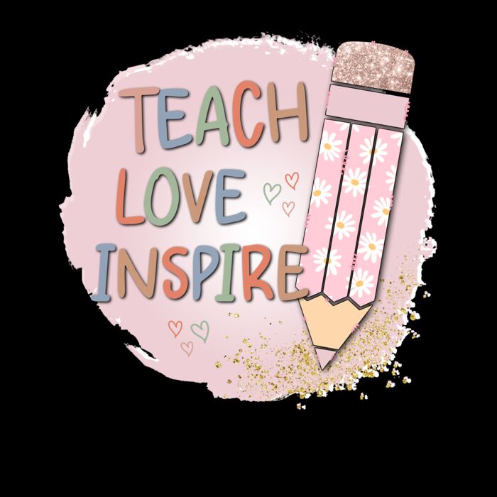 TEACH LOVE INSPIRE  GLITTER PENCIL Thumbnail