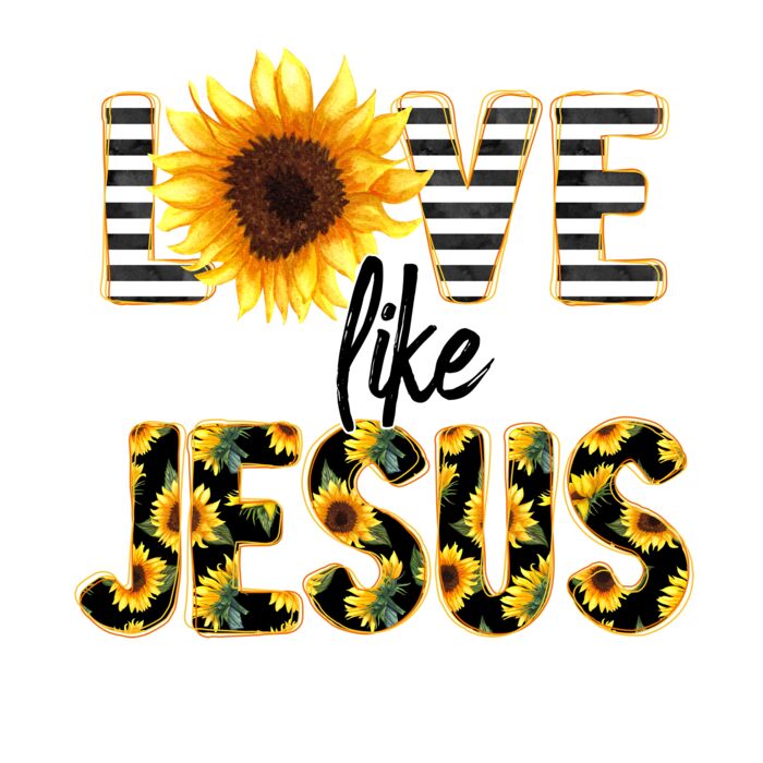 Love Like Jesus sunflower Thumbnail