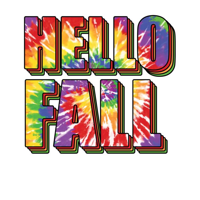 HELLO FALL  TIE DYE Thumbnail