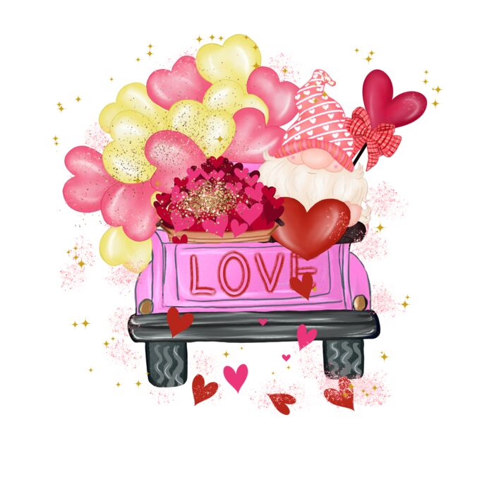 VALENTINE GNOME BALLOON TRUCK Thumbnail