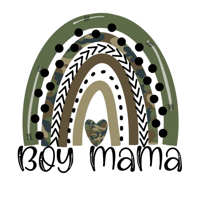 boy mama camo rainbow Thumbnail