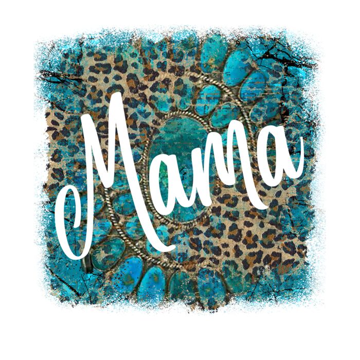 turquoise mama  jean jacket Thumbnail